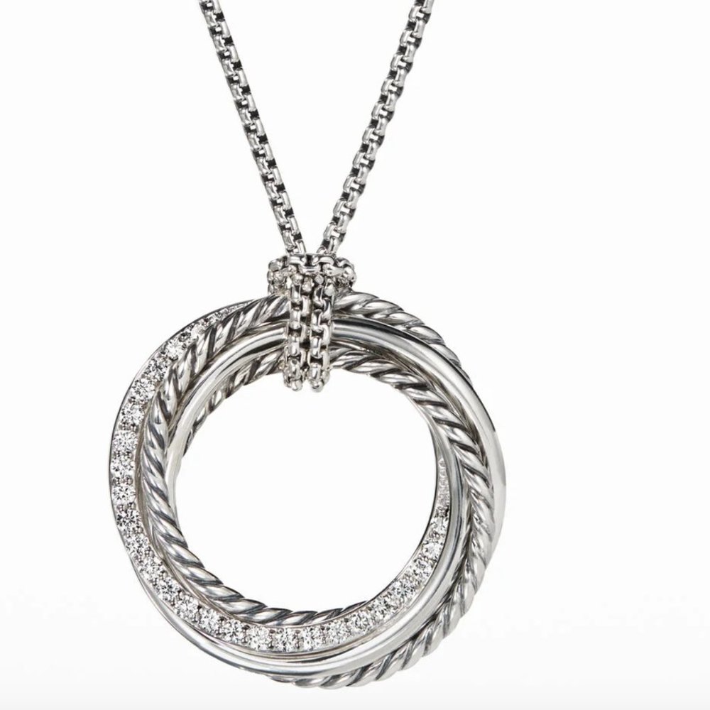 David Yurman Crossover Pendant Necklace